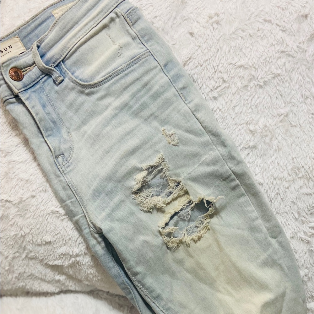 PacSun ripped ankle jeggings